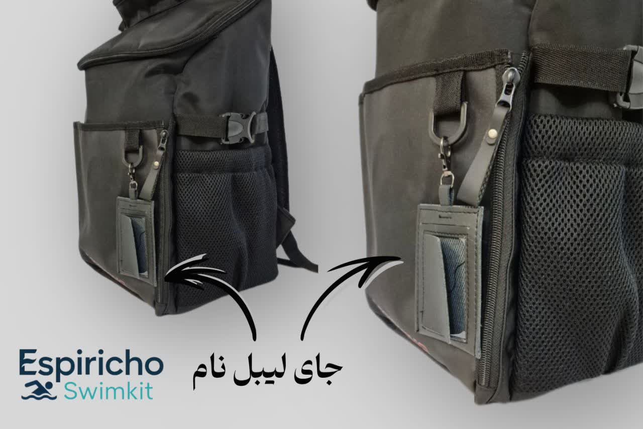 کوله پشتی استخری طرح سیمپل بلک ۳ - Image 4